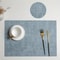PU Leather Placemat Set Waterproof Washable Table Mats EasyClean Decorative Placemats For Home Re 8