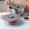 Reusable Silicone Bowl Lids Microwave Splatter Cover Set HeatResistant Suction Covers For Pots Pan 4