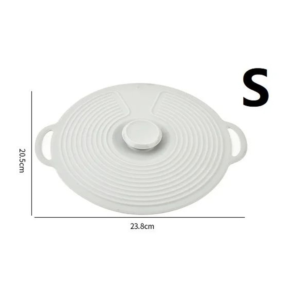 Reusable Silicone Bowl Lids Microwave Splatter Cover Set HeatResistant Suction Covers For Pots Pan 6
