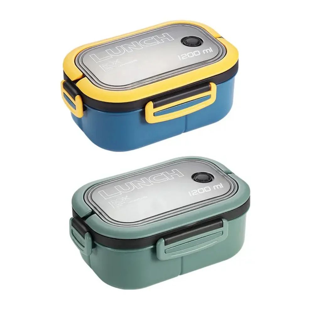 Leak Proof Bento Box For Kids 2 Layer Kids Lunch Box With Cutlery Microwave Safe Food Container 0
