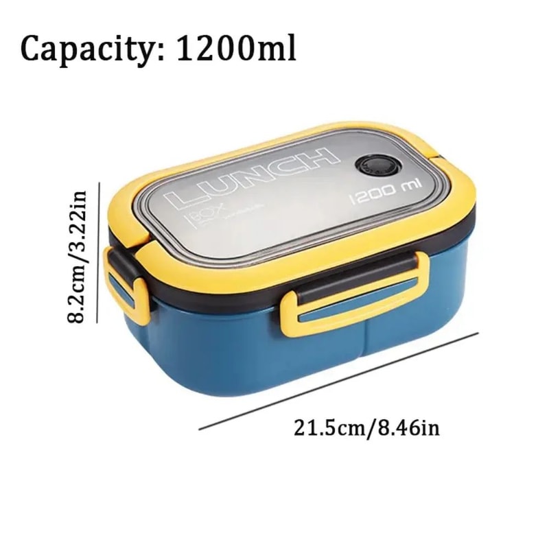 Leak Proof Bento Box For Kids 2 Layer Kids Lunch Box With Cutlery Microwave Safe Food Container 1
