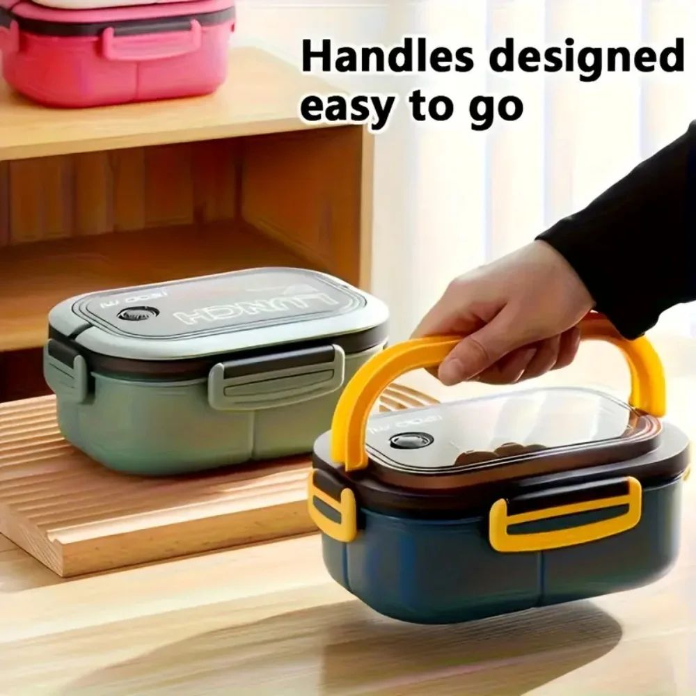 Leak Proof Bento Box For Kids 2 Layer Kids Lunch Box With Cutlery Microwave Safe Food Container 2