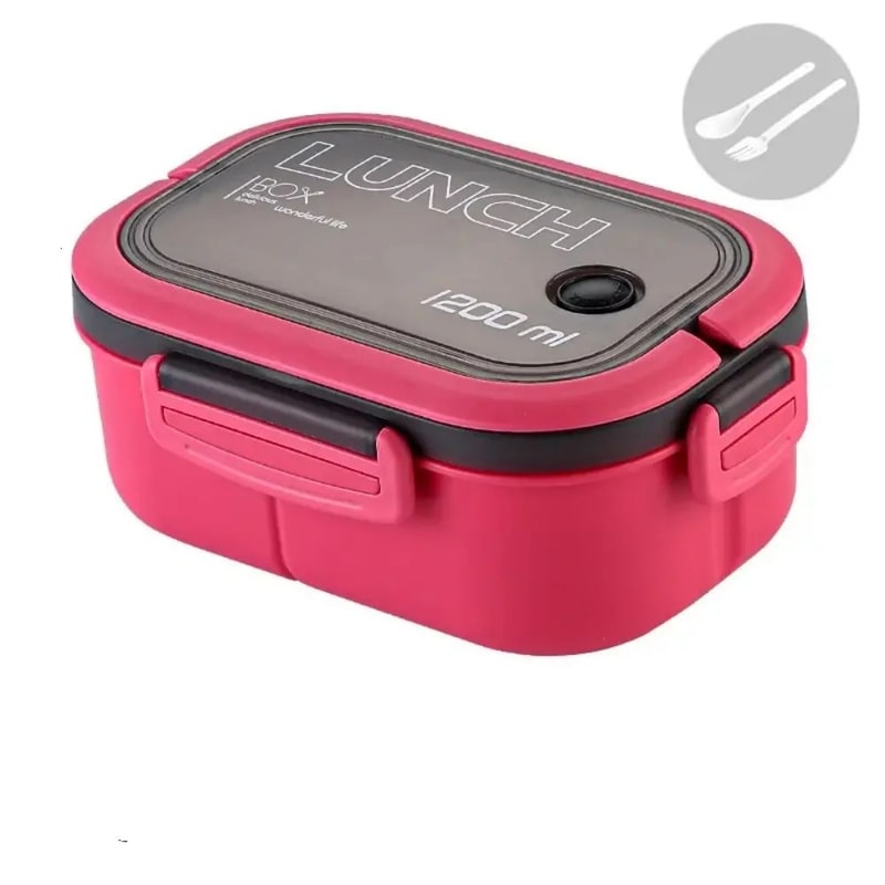Leak Proof Bento Box For Kids 2 Layer Kids Lunch Box With Cutlery Microwave Safe Food Container 8