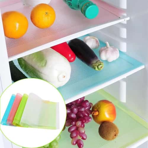 Waterproof Refrigerator Shelf Liner – Washable Non-Slip Fridge Mat & Drawer Liner Pad (Cut-to-Fit)