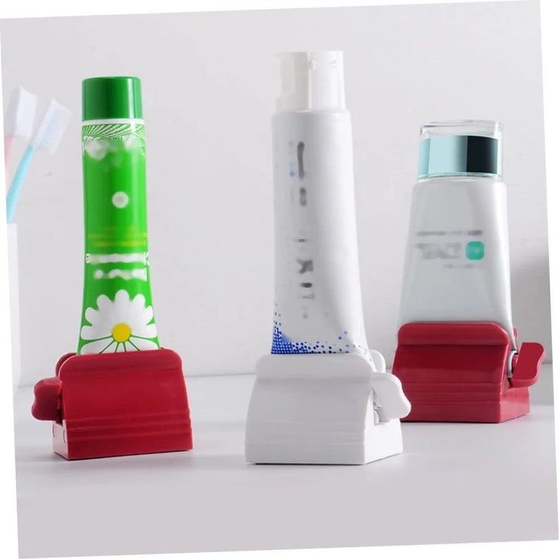 Toothpaste Tube Squeezer Roller Stand Easy NoWaste Toothpaste Roller Bathroom Organizer 5