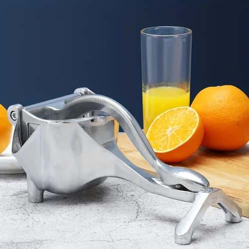 Heavy-Duty Manual Lemon Squeezer Citrus Juicer – Metal Handheld Fruit Press