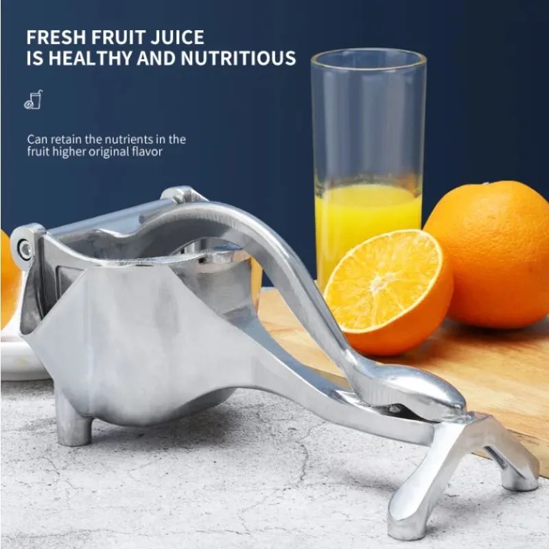 HeavyDuty Manual Lemon Squeezer Citrus Juicer Metal Handheld Fruit Press 4
