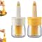 2in1 Oil Dispenser Bottle With Brush HeatResistant Silicone Basting Brush MessFree Cooking Oil Bot 0