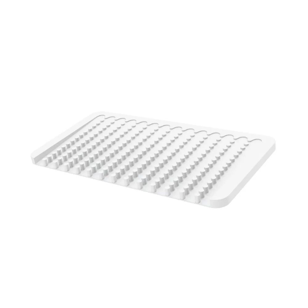 Sloped Silicone Dish Drying Mat DripFree Kitchen Counter Drying Pad HeatResistant NonSlip Drain Ma 9