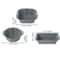 MetalReinforced Silicone Cake Pan Set Nonstick Round Cake Mold For EasyRelease Layer Cakes Cheese 1