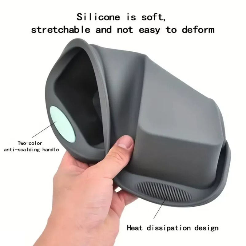 MetalReinforced Silicone Cake Pan Set Nonstick Round Cake Mold For EasyRelease Layer Cakes Cheese 3