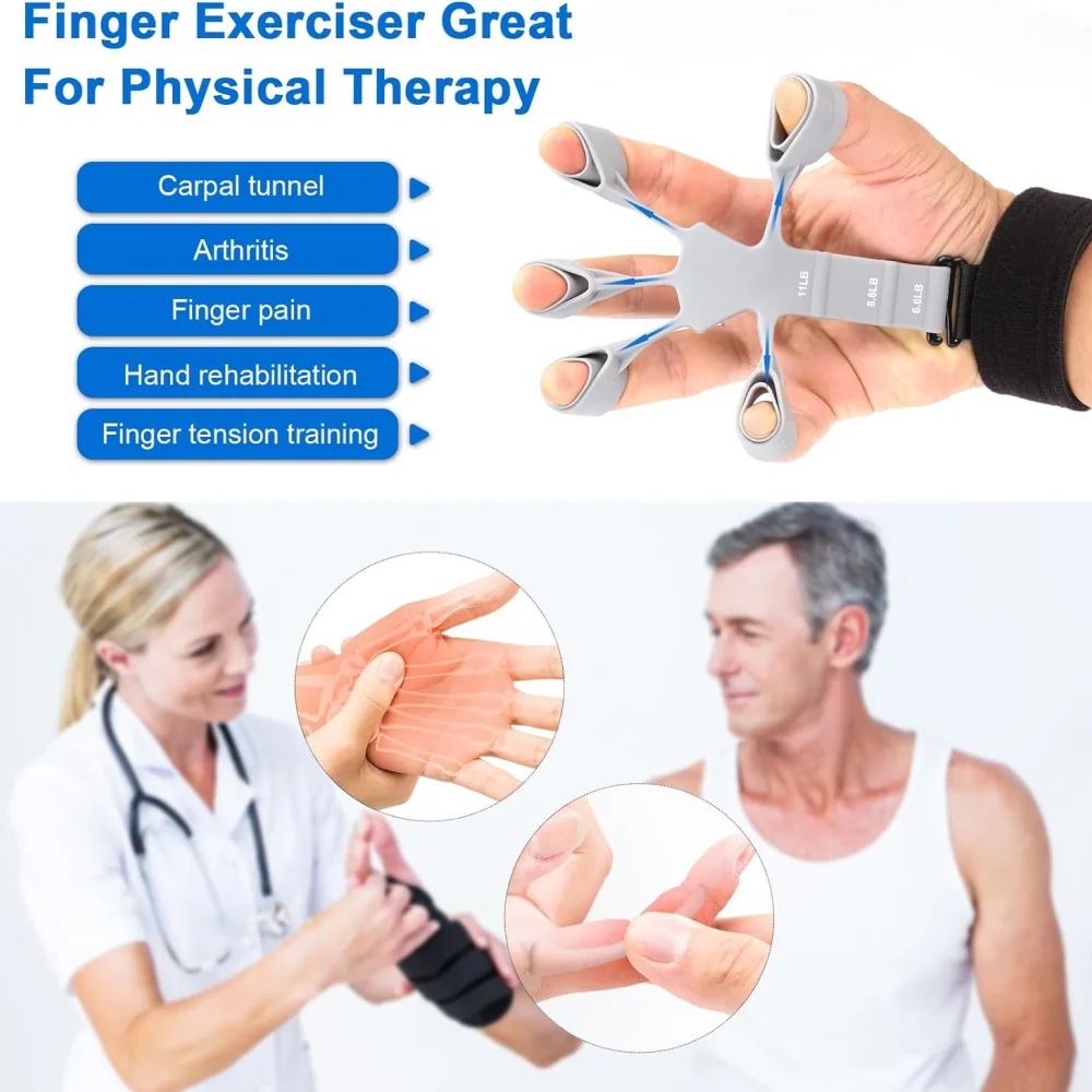 Adjustable Hand Gripper Grip Strengthener For Forearm Finger Training 2