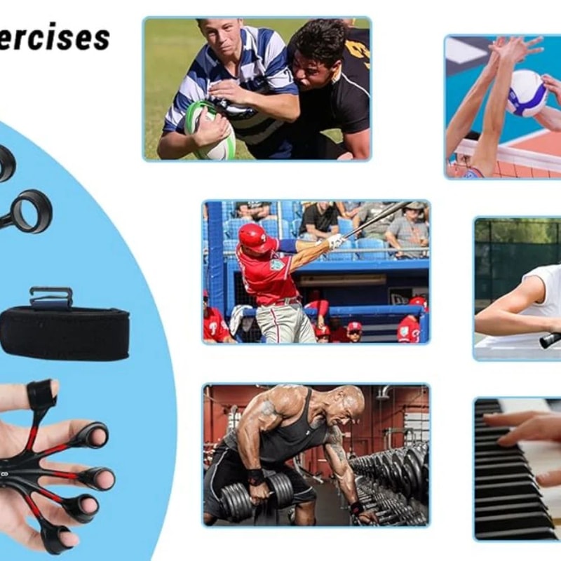 Adjustable Hand Gripper Grip Strengthener For Forearm Finger Training 4