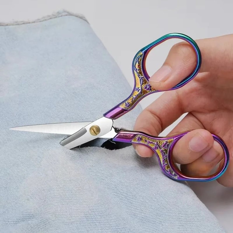 Vintage Stainless Steel Tailor Scissors 8inch Fabric Shears For Sewing Dressmaking DIY Cutting 3