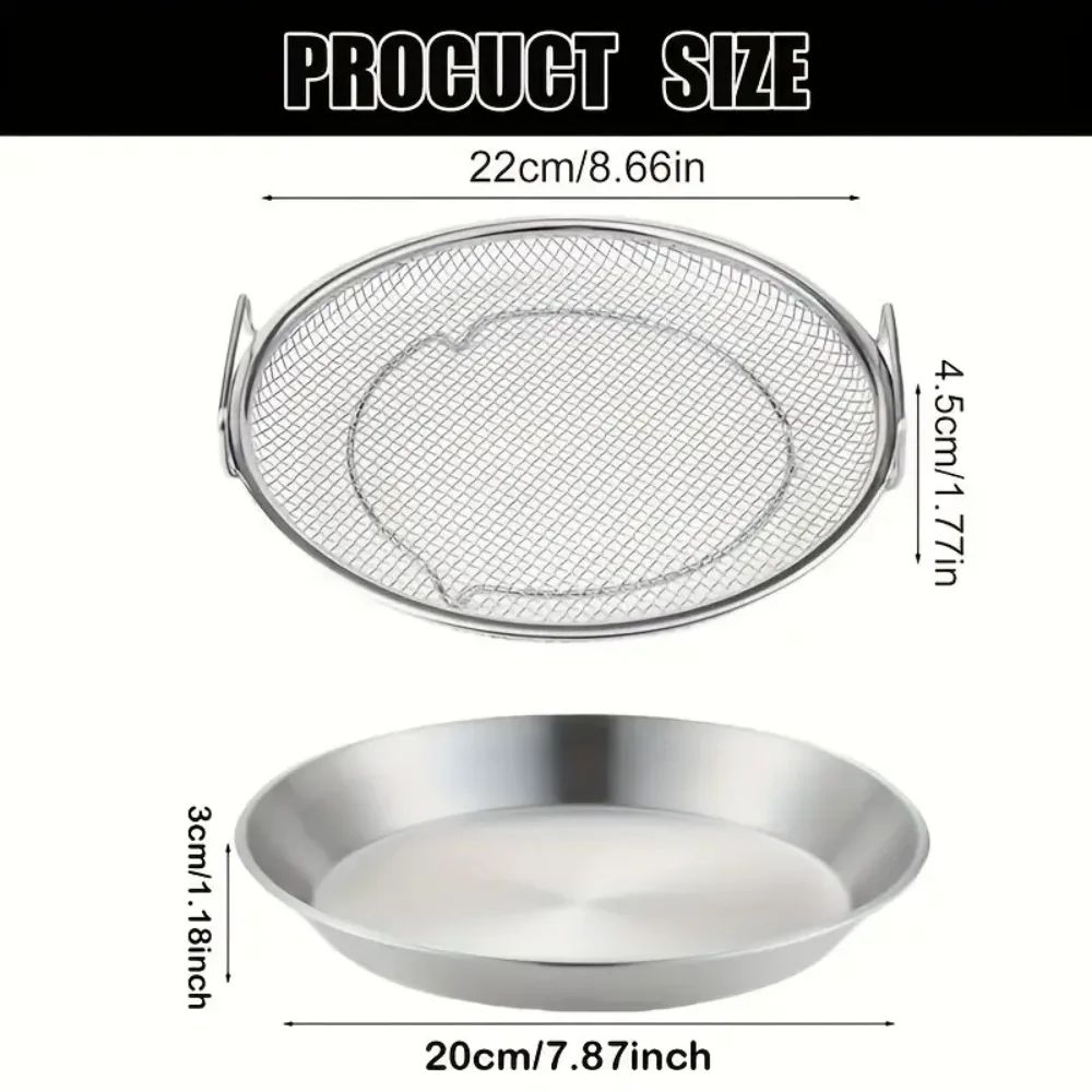 Stainless Steel Fine Mesh Strainer Basket EasyClean Kitchen Sieve For Frying Draining Filtering 1