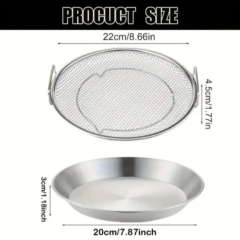 Stainless Steel Fine Mesh Strainer Basket EasyClean Kitchen Sieve For Frying Draining Filtering 1