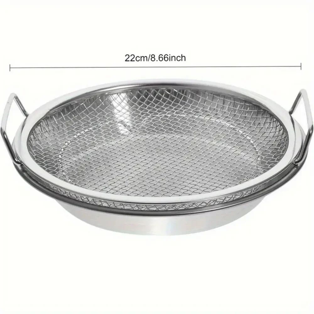 Stainless Steel Fine Mesh Strainer Basket EasyClean Kitchen Sieve For Frying Draining Filtering 8