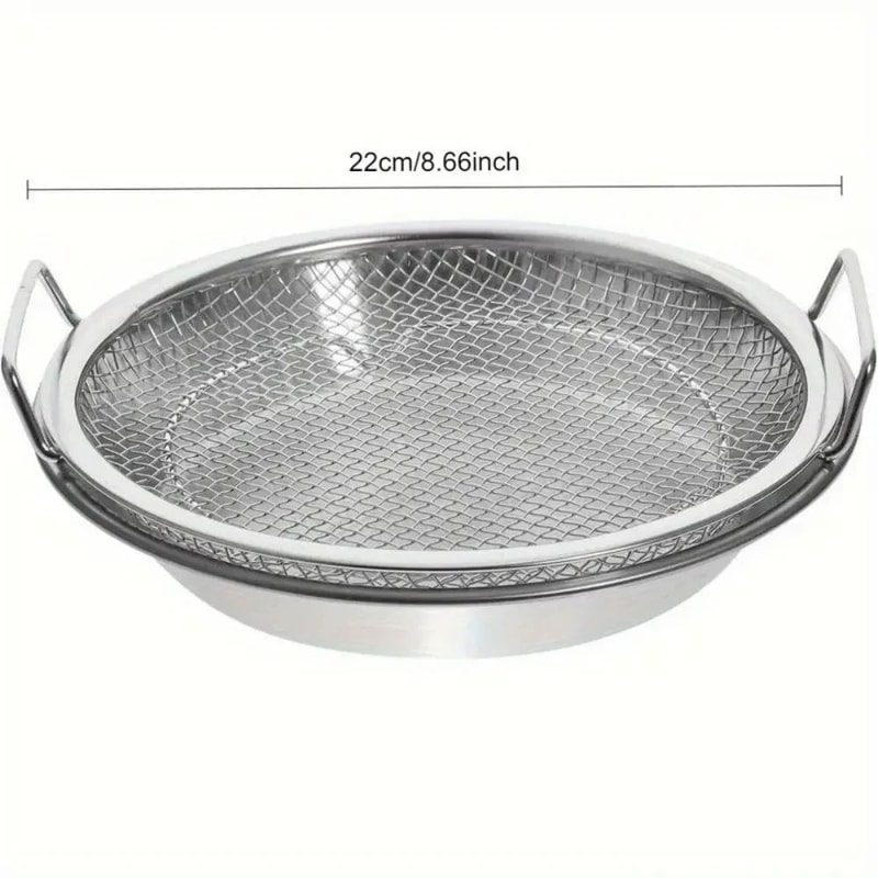 Stainless Steel Fine Mesh Strainer Basket EasyClean Kitchen Sieve For Frying Draining Filtering 8