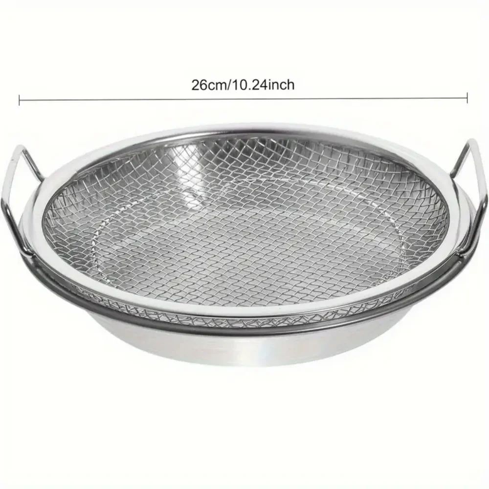 Stainless Steel Fine Mesh Strainer Basket EasyClean Kitchen Sieve For Frying Draining Filtering 9