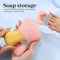 Exfoliating Bath Sponge Body Scrubber With Soap Saver Bag And Wrist Strap 2