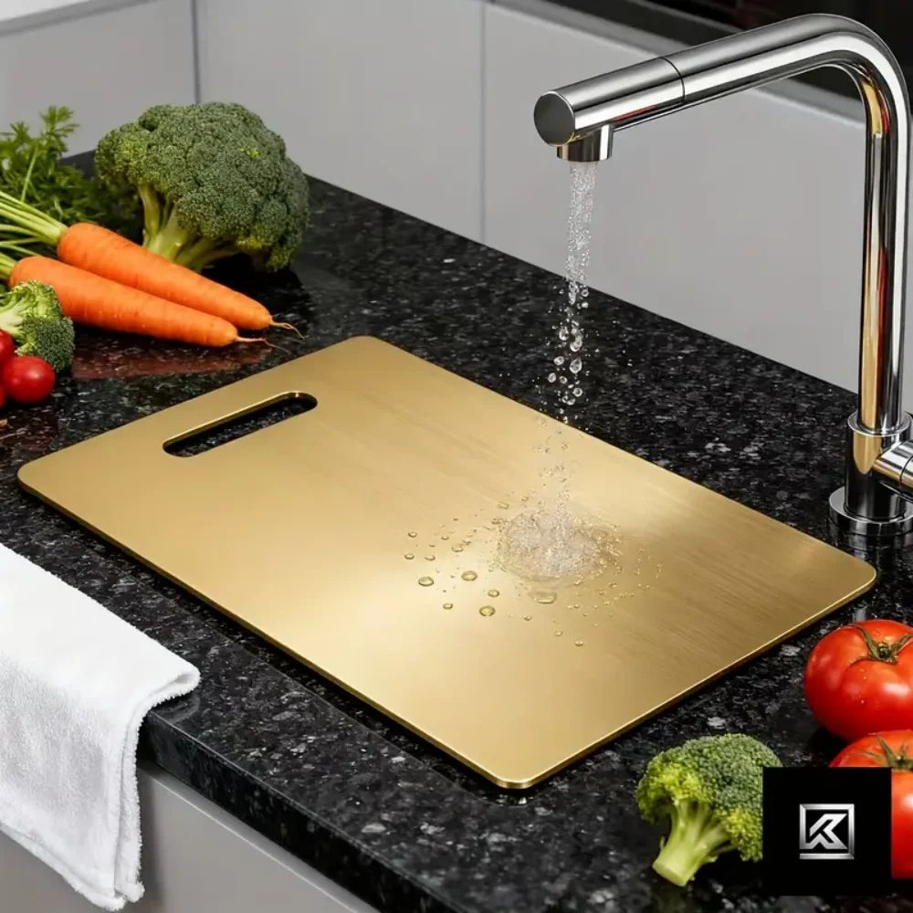 Stainless Steel Cutting Board Non Slip Dishwasher Safe Hygienic Chopping Board For Meat Produce 4