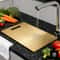 Stainless Steel Cutting Board Non Slip Dishwasher Safe Hygienic Chopping Board For Meat Produce 4