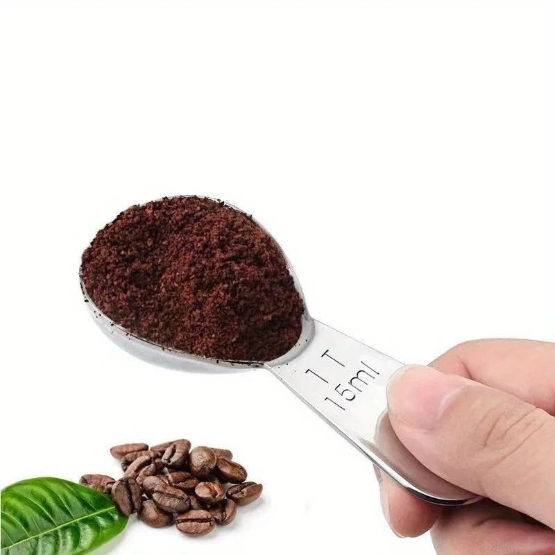 Stainless Steel Coffee Scoop Short Handle Coffee Measuring Spoon 30ml For Baristas Beans Seasonin 3