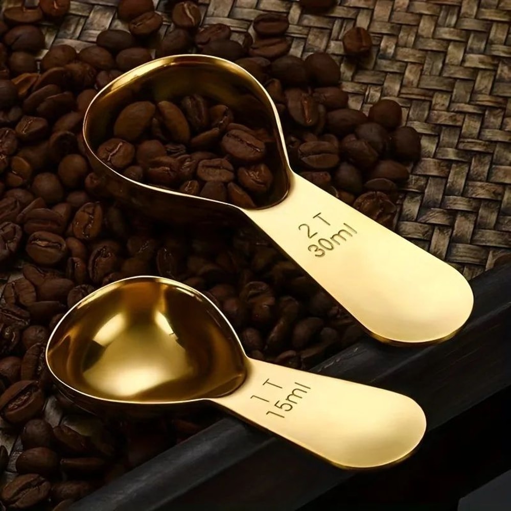 Stainless Steel Coffee Scoop Short Handle Coffee Measuring Spoon 30ml For Baristas Beans Seasonin 4