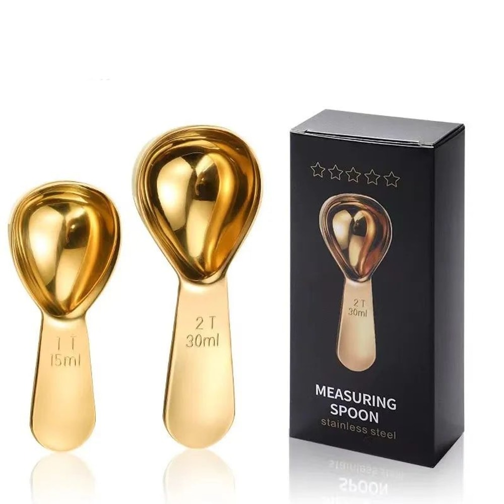 Stainless Steel Coffee Scoop Short Handle Coffee Measuring Spoon 30ml For Baristas Beans Seasonin 5