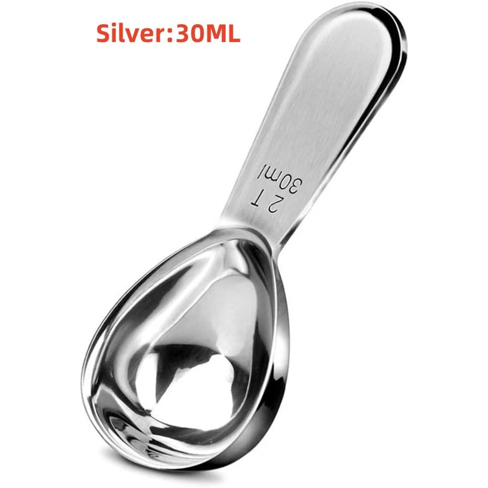 Stainless Steel Coffee Scoop Short Handle Coffee Measuring Spoon 30ml For Baristas Beans Seasonin 9