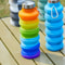 Collapsible Silicone Water Bottle BPAFree Foldable Leakproof Travel Bottle For Hiking Gym Everyda 3