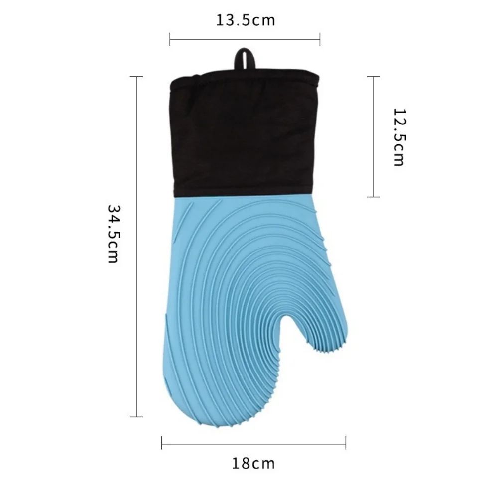 ExtraLong Silicone Oven Mitts HeatResistant BPAFree Cooking BBQ Gloves EasyClean NonSlip Grip 1