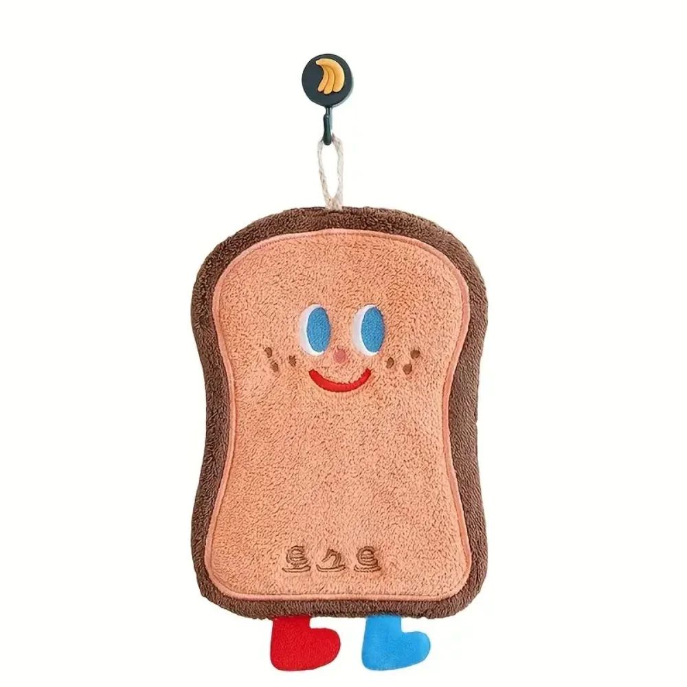 QuickDrying Coral Fleece Hanging Hand Towel Cute Absorbent Towel For Kitchen Bathroom 8