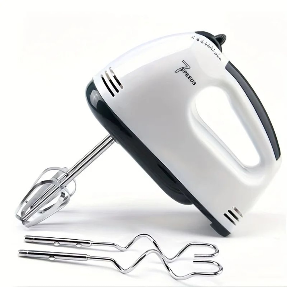 PowerWhisk Electric Hand Mixer With Spiral Whisk Dough Hooks 0
