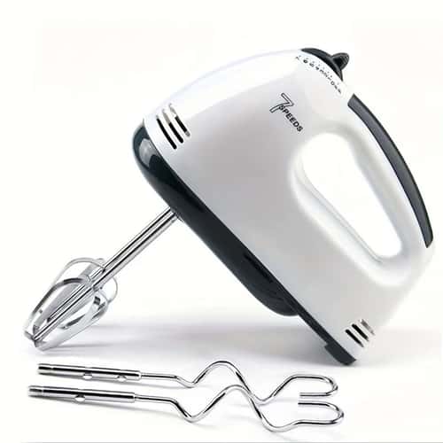 PowerWhisk Electric Hand Mixer with Spiral Whisk & Dough Hooks