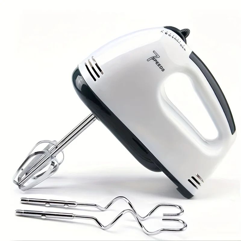 PowerWhisk Electric Hand Mixer With Spiral Whisk Dough Hooks 0