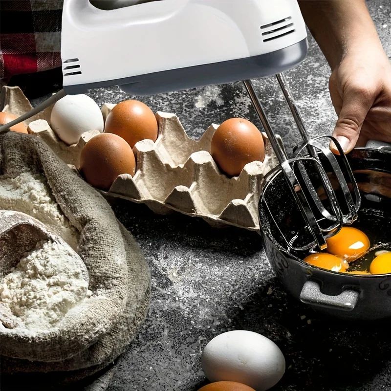 PowerWhisk Electric Hand Mixer With Spiral Whisk Dough Hooks 3