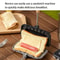 Nonstick Sandwich Maker Pan Flip Aluminum Stovetop Grilled Cheese Maker Pancake Sandwich Baking P 3