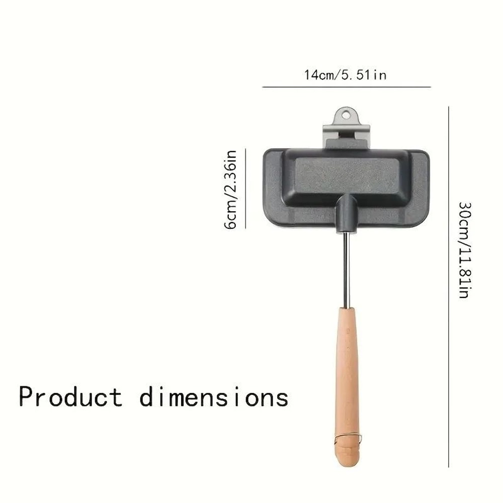 Nonstick Sandwich Maker Pan Flip Aluminum Stovetop Grilled Cheese Maker Pancake Sandwich Baking P 5