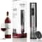 Automatic Rechargeable Electric Wine Opener With Foil Cutter Cordless Cork Removal In Seconds 0