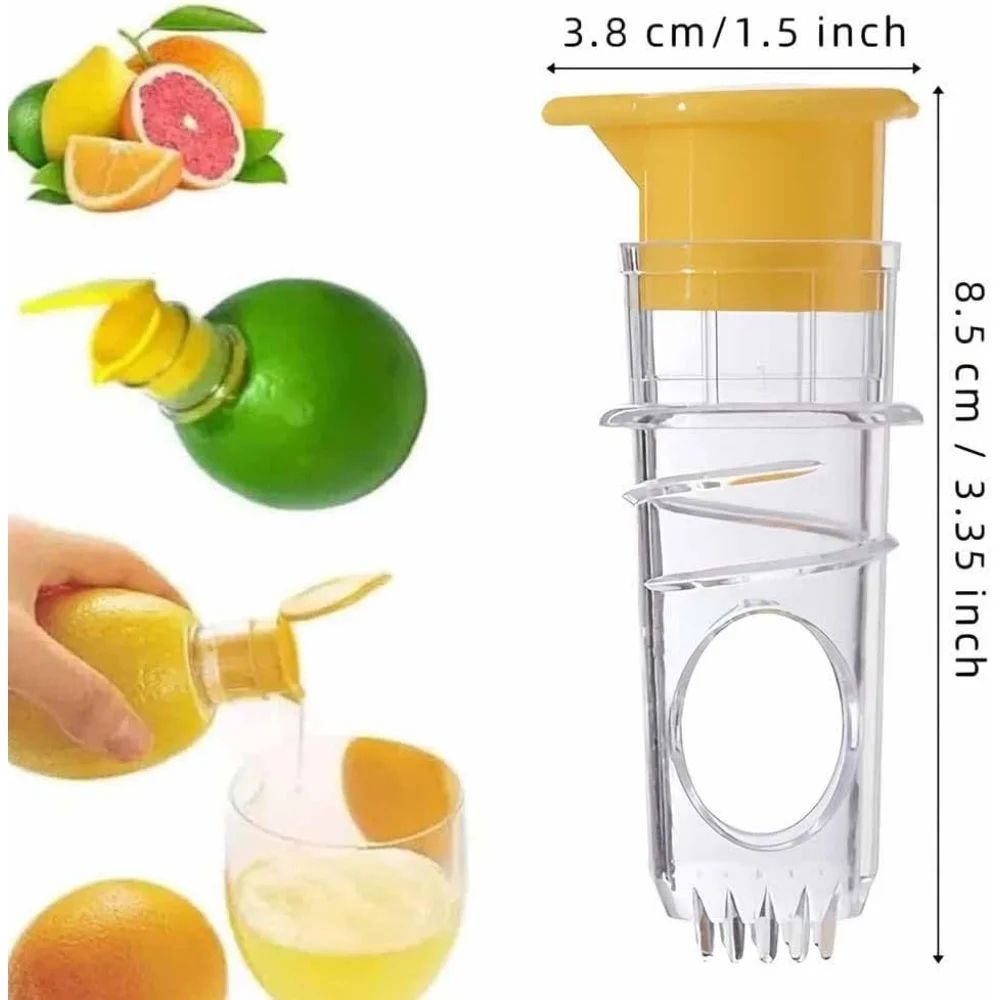 FreshSeal Manual Citrus Juicer With Lid Mini Lemon Squeezer Portable Citrus Press 1