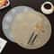 Round PVC Placemats Set Gold Silver HeatResistant NonSlip EasyClean Table Mats For Dining Events 2