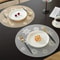 Round PVC Placemats Set Gold Silver HeatResistant NonSlip EasyClean Table Mats For Dining Events 5