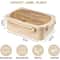 Leakproof Bento Lunch Box 1200ml 3 Compartment Microwave Safe Lunch Container With Utensils 1