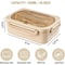 Leakproof Bento Lunch Box 1200ml 3 Compartment Microwave Safe Lunch Container With Utensils 1