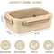Leakproof Bento Lunch Box 1200ml 3 Compartment Microwave Safe Lunch Container With Utensils 2