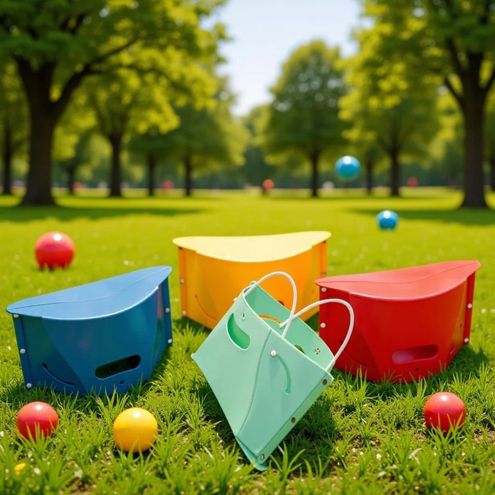 TrailPack Foldable Portable Camping Stool With Storage Lightweight Foldable Fishing Stool For Hiki 5