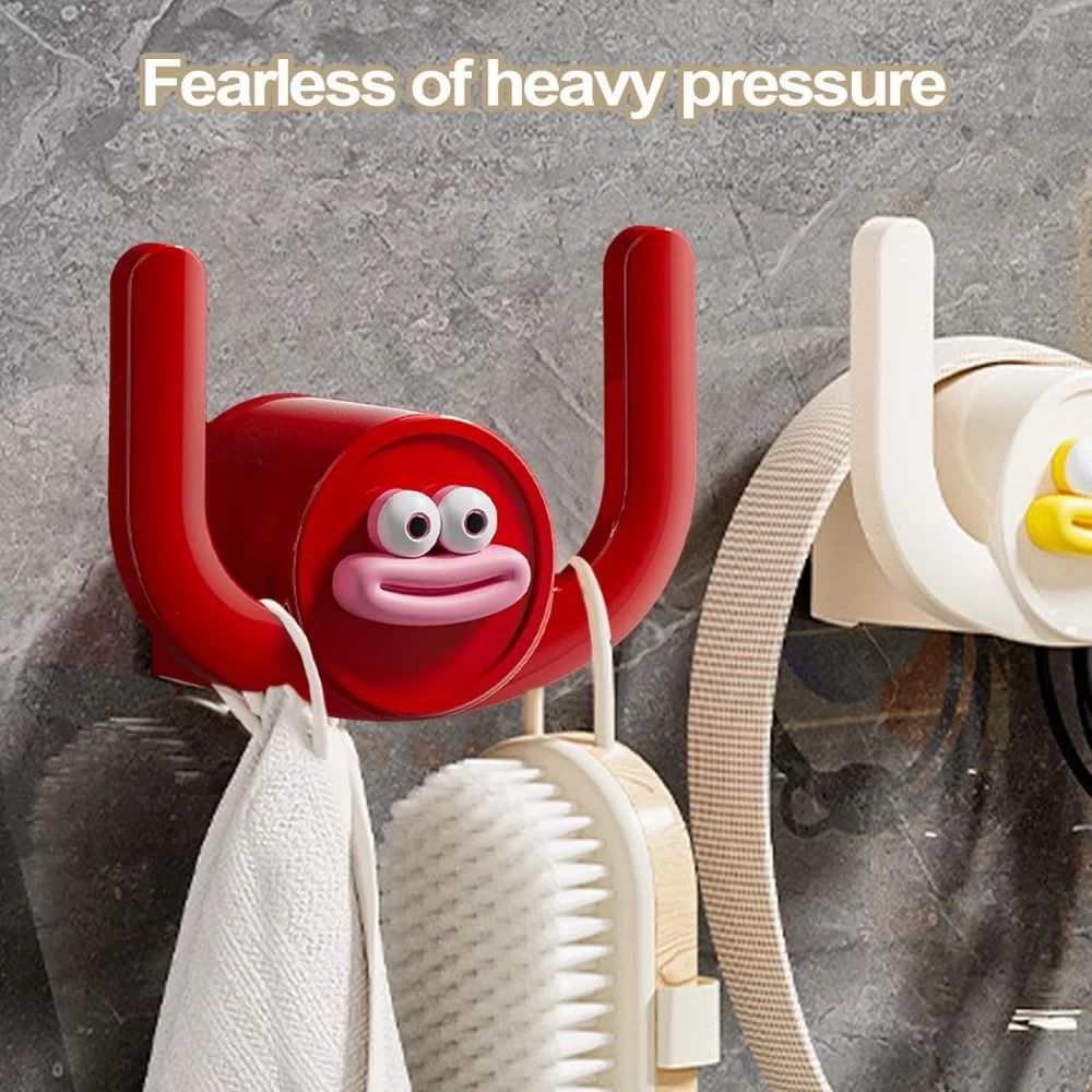 Cartoon WallMounted Bathroom Slipper Rack With Drainage SpaceSaving Shower Storage Organizer 3