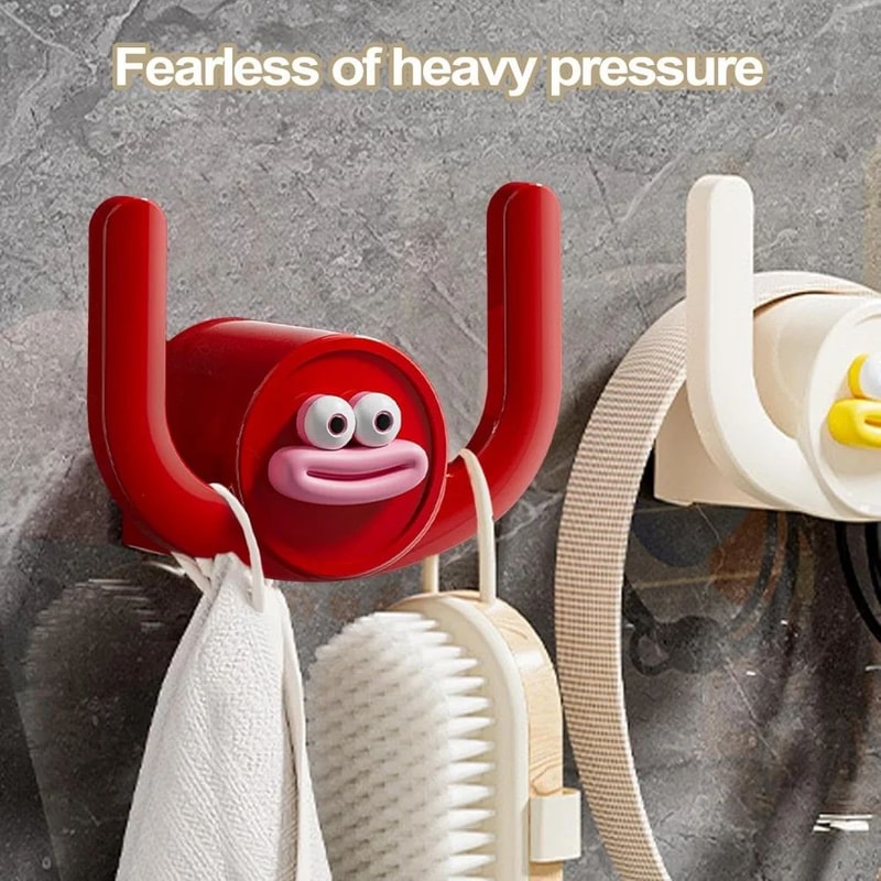 Cartoon WallMounted Bathroom Slipper Rack With Drainage SpaceSaving Shower Storage Organizer 3