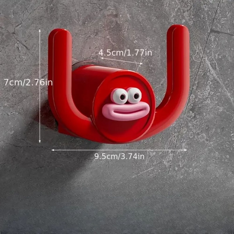 Cartoon WallMounted Bathroom Slipper Rack With Drainage SpaceSaving Shower Storage Organizer 7